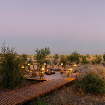 boma, wilderness mokete, botswana, yellow zebra safaris