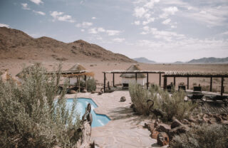 pool, desert homestead lodge, namibia, yellow zebra safaris