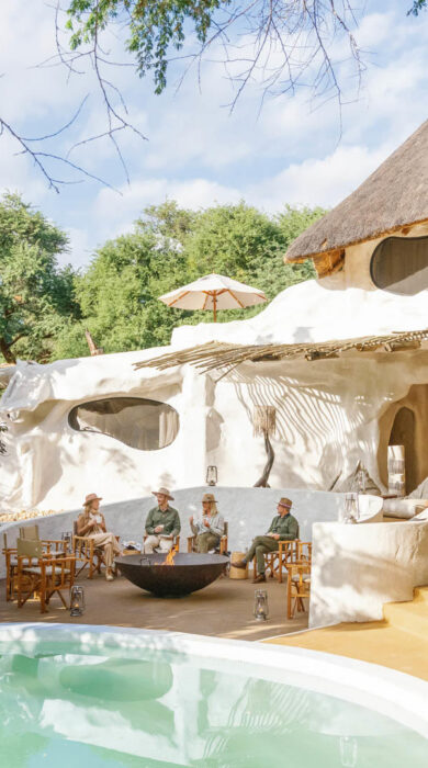 Pool area at Chongwe House, Lower Zambezi National Park, Zambia, Yellow Zebra Safaris.