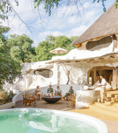 Pool area at Chongwe House, Lower Zambezi National Park, Zambia, Yellow Zebra Safaris.