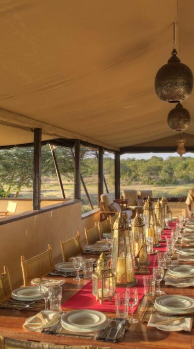 dining tent, ol pejeta bush camp, kenya - Yellow Zebra Safaris