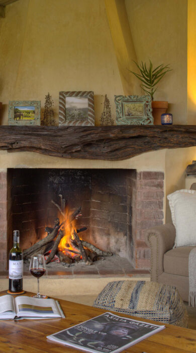 lounge area, ol pejeta bush camp, kenya - Yellow Zebra Safaris