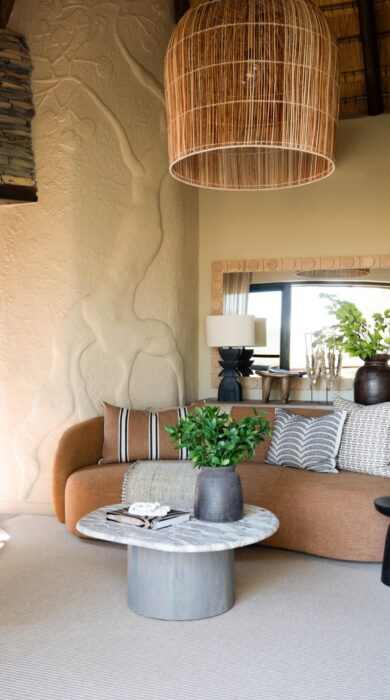 lounge in suite, madikwe hills, south africa - Yellow Zebra Safaris
