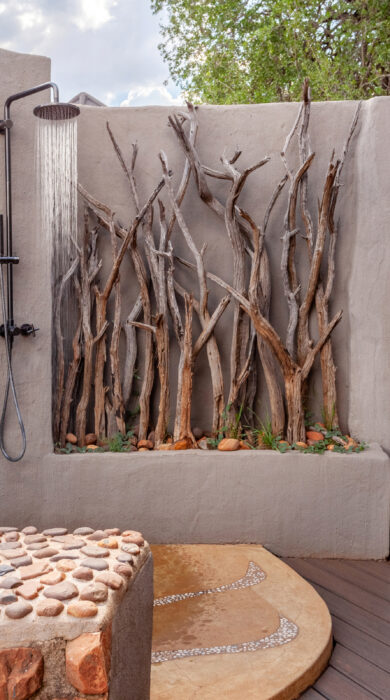 outdoor shower, madikwe hills, south africa - Yellow Zebra Safaris