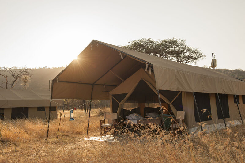 tent exterior, serengeti kati kati, tanzania - Yellow Zebra Safaris