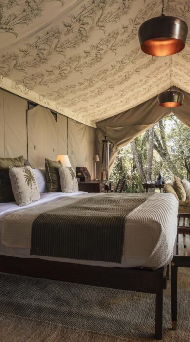 double bed, little elephant camp, mara north, kenya - Yellow Zebra Safaris