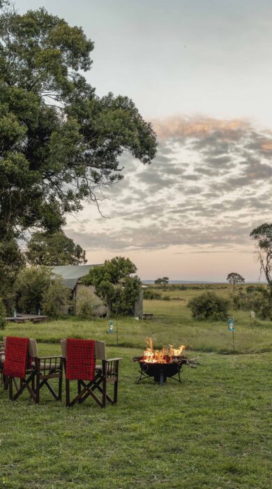 firepit, little elephant camp, mara north, kenya - Yellow Zebra Safaris