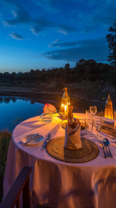 bush dinner, govenors camp, kenya - Yellow Zebra Safaris