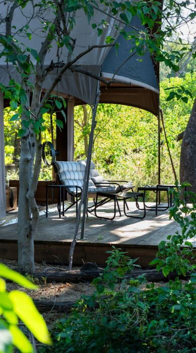 decking, sandibe under canvas. botswana - Yellow Zebra Safaris