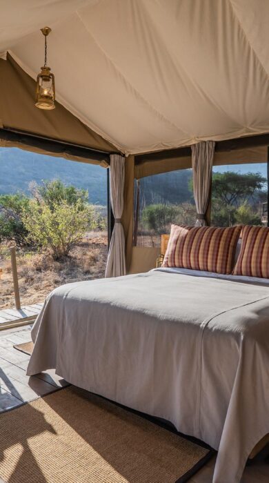 double bed, basecamp samburu, kenya - Yellow Zebra Safaris