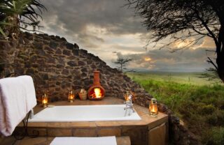 Outdoor Bath Lewa House, Lewa Conservancy, Kenya, Yellow Zebra Safaris