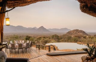 pool deck, sarara camp, mathews range, kenya