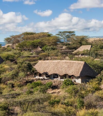 aerial view of lewa safari camp, laikipia, kenya - Yellow Zebra Safaris