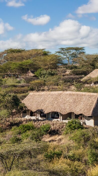 aerial view of lewa safari camp, laikipia, kenya - Yellow Zebra Safaris