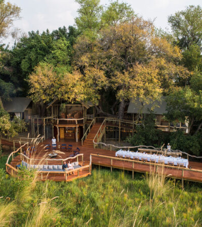 exterior, shinde camp, okavango delta, botswana - Yellow Zebra Safaris