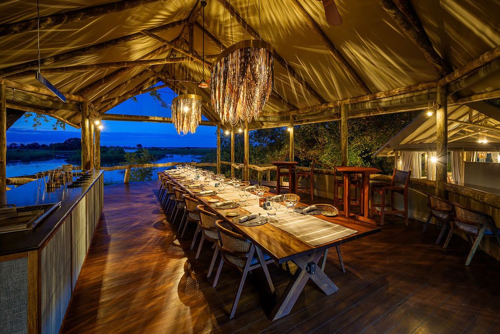 dining, shinde camp, botswana - Yellow Zebra Safaris
