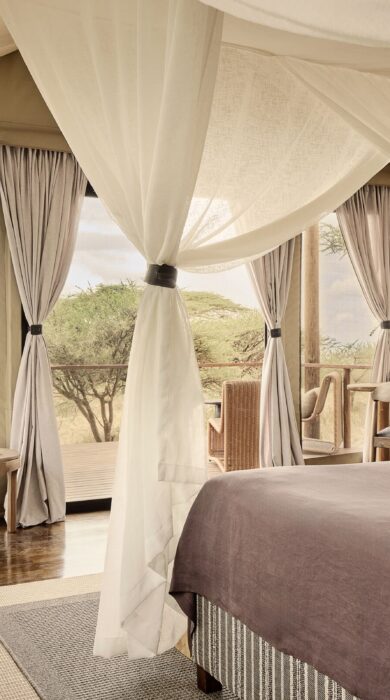 bedroom, sanctuary ngorongoro crater camp, tanzania - Yellow Zebra Safaris
