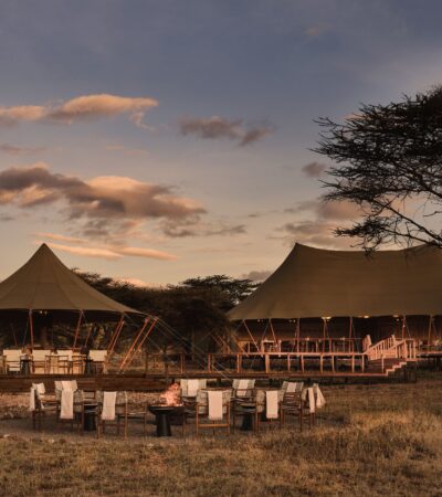 exterior view of ak sanctuary ngorongoro crater camp, tanzania - Yellow Zebra Safaris