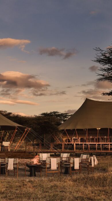 exterior view of ak sanctuary ngorongoro crater camp, tanzania - Yellow Zebra Safaris