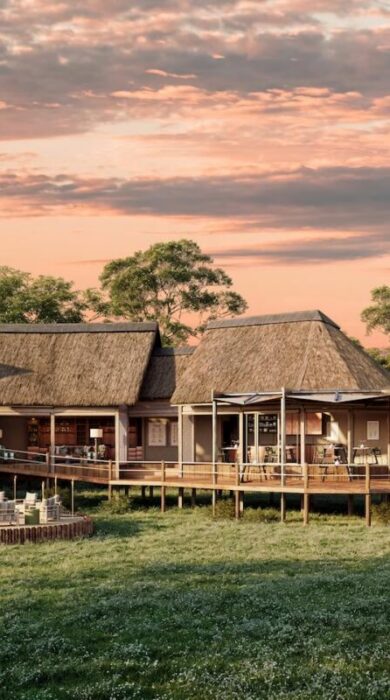 exterior render, kanana nyana, botswana - Yellow Zebra Safaris
