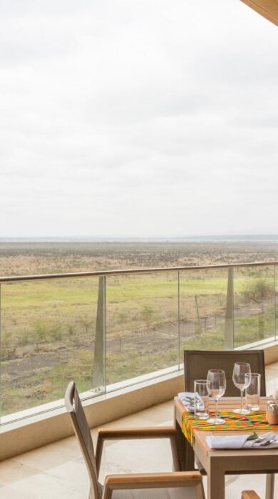 A balcony at Emara Ole Sereni, Nairobi, Kenya - Yellow Zebra Safaris
