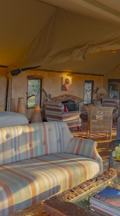 family tent lounge, enasoit, kenya - Yellow Zebra Safaris
