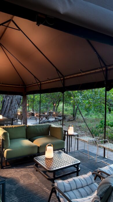 main tent, andbeyond nxabega under canvas, okavango delta, botswana - Yellow Zebra Safaris