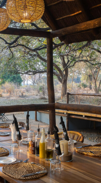 dining tent, olimba camp, south luangwa, zambia - Yellow Zebra Safaris