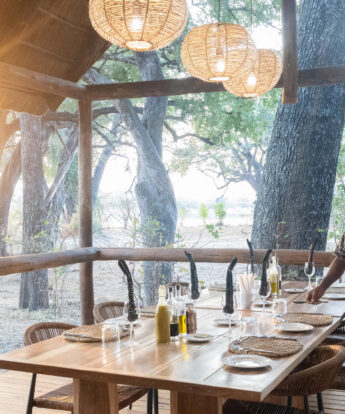 dining, olimba camp, south luangwa, zambia - Yellow Zebra Safaris