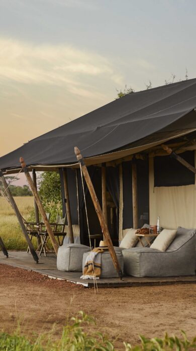 exterior room view, mila tented camp, tanzania - Yellow Zebra Safaris