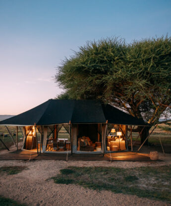 portrait view of camp view, mila tented camp, tanzania - Yellow Zebra Safaris