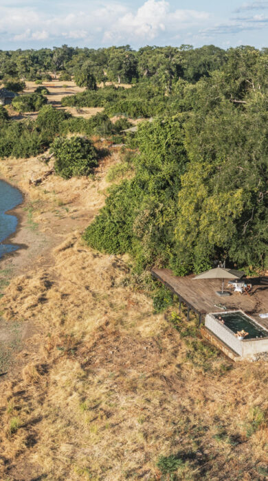 aerial view at mana sands, zimbabwe - Yellow Zebra Safaris