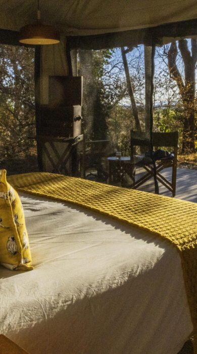 bedroom view at little mana sands, zimbabwe - Yellow Zebra Safaris