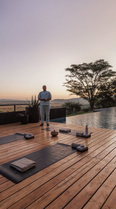 yoga at serengeti explorer, tanzania - Yellow Zebra Safaris