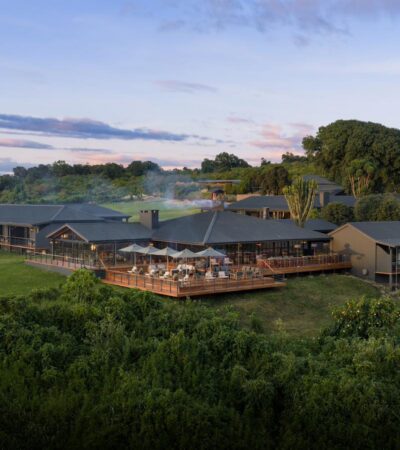 aerial lodge view at laba ngorongoro, tanzania - Yellow Zebra Safaris