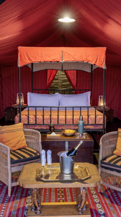 bedroom at expedition camp, okavango delta, botswana - Yellow Zebra Safaris