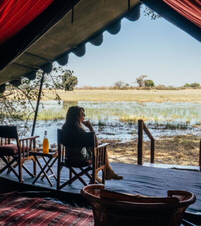 tent view at expedition camp, okavango delta, botswana - Yellow Zebra Safaris