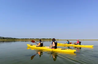 canoeing in kwazulu natal coast, south africa safaris