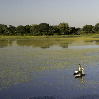 aerial view, mokoro safaris, botswana experiences, africa