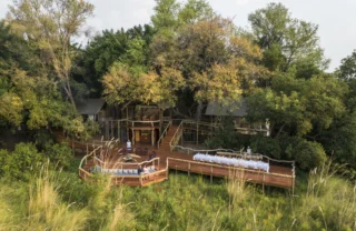 Aerial Shinde Okavango Delta Botswana Yellow Zebra Safaris
