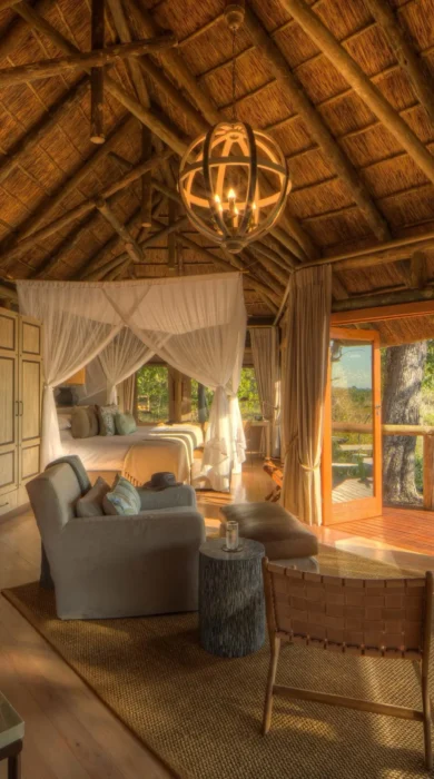 Room View, Moremi Camp, Moremi Game Reserve, Botswana