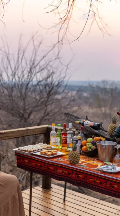 Drinks, Chobe Elephant Camp, Chobe NP, Botswana