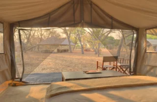&Beyond Chobe Under Canvas bed room