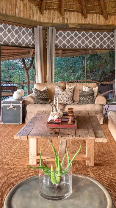mashatu lodge lounge botswana yellow zebra safaris