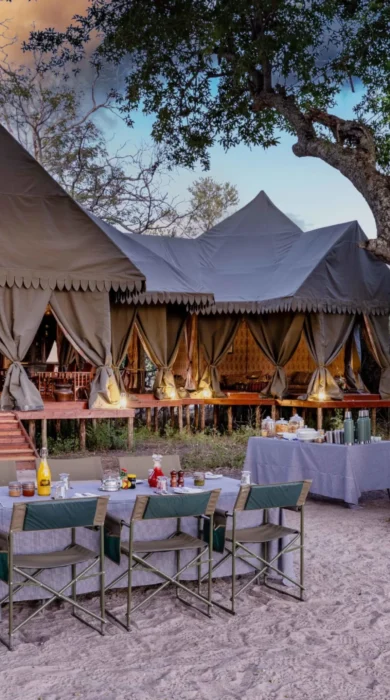 Dining, Duke's East Camp, Okavango Delta, Botswana