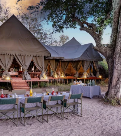 Dining, Duke's East Camp, Okavango Delta, Botswana