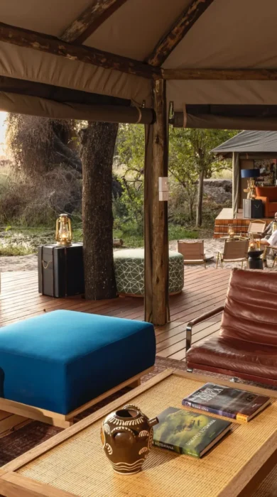 lounge, shinde footsteps, okavango delta, botswana