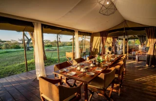 dining, camp fire, lemala mara, the serengeti, tanzania