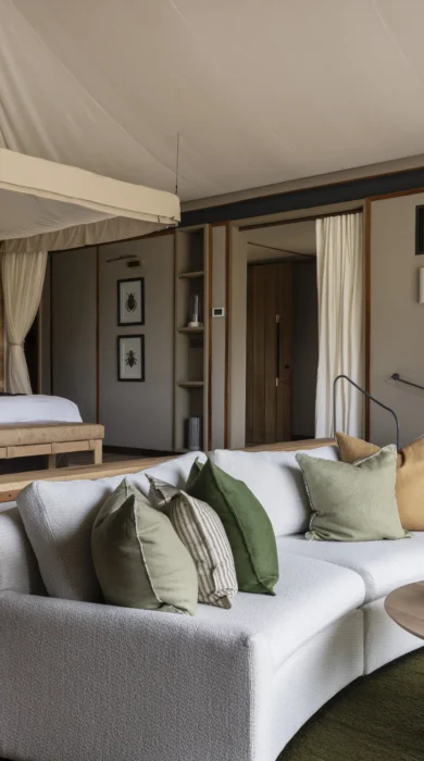 Bedroom Into Lounge, Wilderness Chitabe, Okavango Delta, Botswana