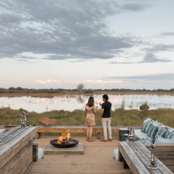 viewing platform, vumbura plains, okavango delta, botswana